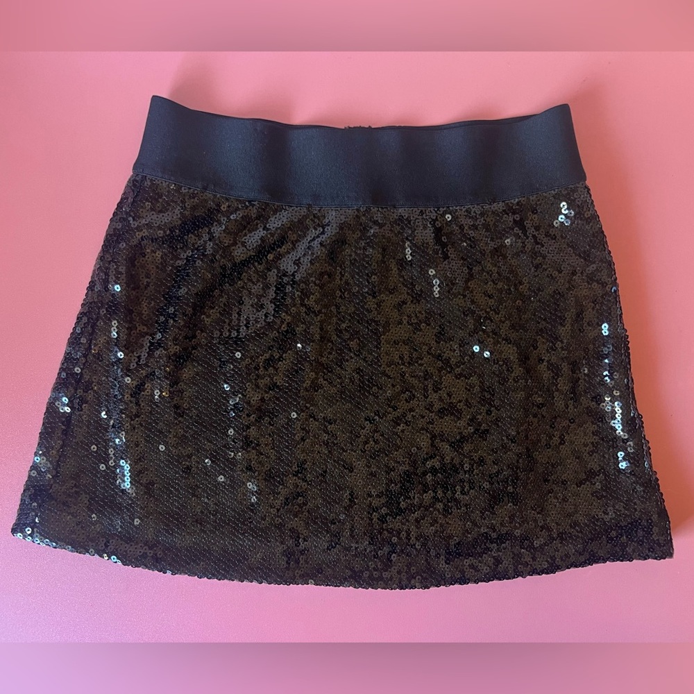 Black Sequin Skirt